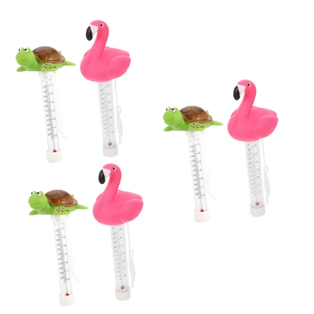 TOYANDONA 3 Set Termometro Per L'acqua in Fenicottero Piscina Galleggiante Termometro Per La Temperatura Della Piscina Per Da Bagno Galleggiante 2 Pezzi*3