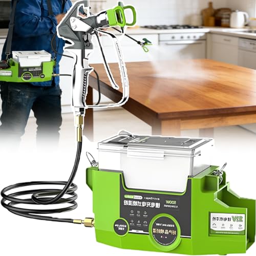ErShangMao Pistola Pulverizadora De Pintura Sin Aire Todo En Uno, Eléctrica De 500 W, 2026, con Doble Carga Y Modo Enchufable para Remodelar Paredes Interiores, Vallas Exteriores Y Muebles
