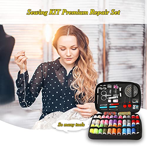 Kit de costura Eastdall Kit de costura Conjunto de linha Conjunto de reparo Premium Kit de linha de