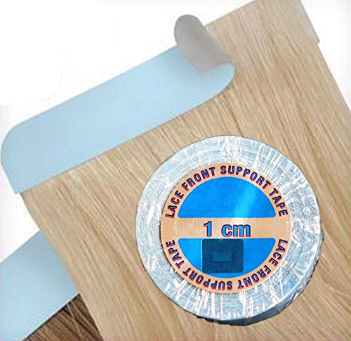 "Lace Front Support" Hair Extensions Tape Double Sided Roll Tapes Stickers Adhesive for Men Hair System Replacement Toupee Hair Extension Wig Bundles Hair Weave Closure(6 Yards & 1CM)