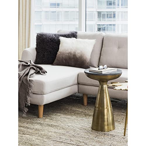 Moe's Home Collection Font Side Table, Black And Brass #TOP1