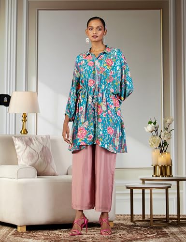 Image of BIBA Women Rayon Regular Fit Liva Printed Top