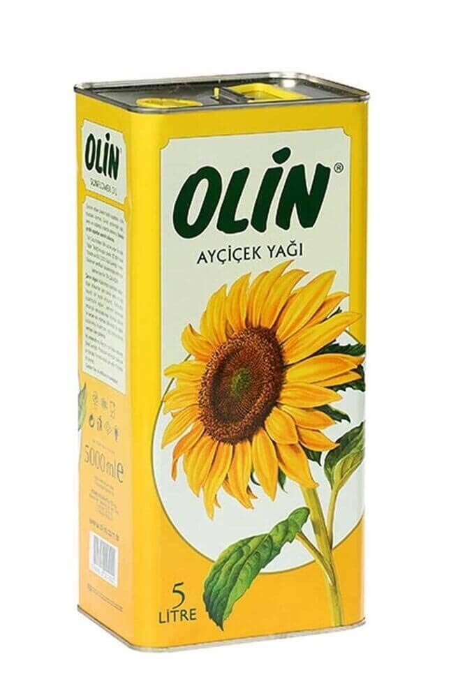 Olin Ayçiçek Yağı 5000 ml Teneke Ambalaj