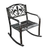 5. Mecedora de metal segura: todos los bordes han sido procesados, sin costuras ni manchas. Puede proteger su ropa de ser clavada por tornillos. La tuerca antideslizante le proporciona una conexión de silla fuerte. Una vez que se aprieta, se puede usar durante muchos años.