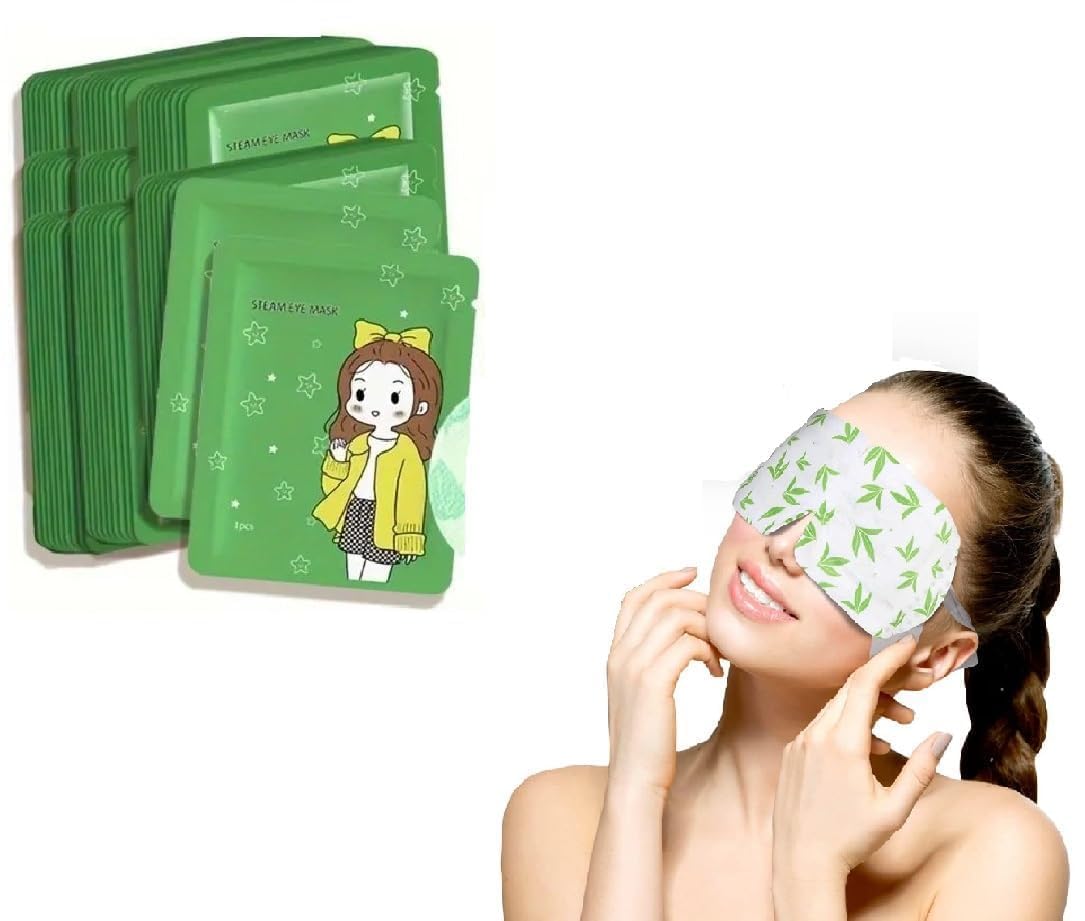 Heated Eye Mask,10 Packs Eye Masks for Dark Circles and Puffiness Dry Eyes Stress Relief Disposable Steam Eye Mask, Works Better with Eye Cream, Portable for Beauty Personal Care-image-48