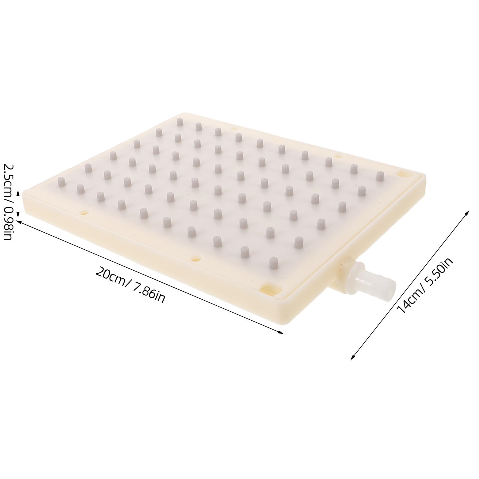 MERRYHAPY Placa de Boquilla para Cabezal de Ducha Rectangular 60 Orificios 20X14 CM Plástico Resistente Accesorio para Sistema de Ducha Superior Efecto Cascada