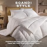 Snuggledown Soft Touch Striped Pillows 2 Pack - Hotel Quality, Bouncy & Supportive Pillow for Back & Side Sleepers | UK-Made, Non-Allergenic Cover, Washable (48 x 74cm) - Image 9