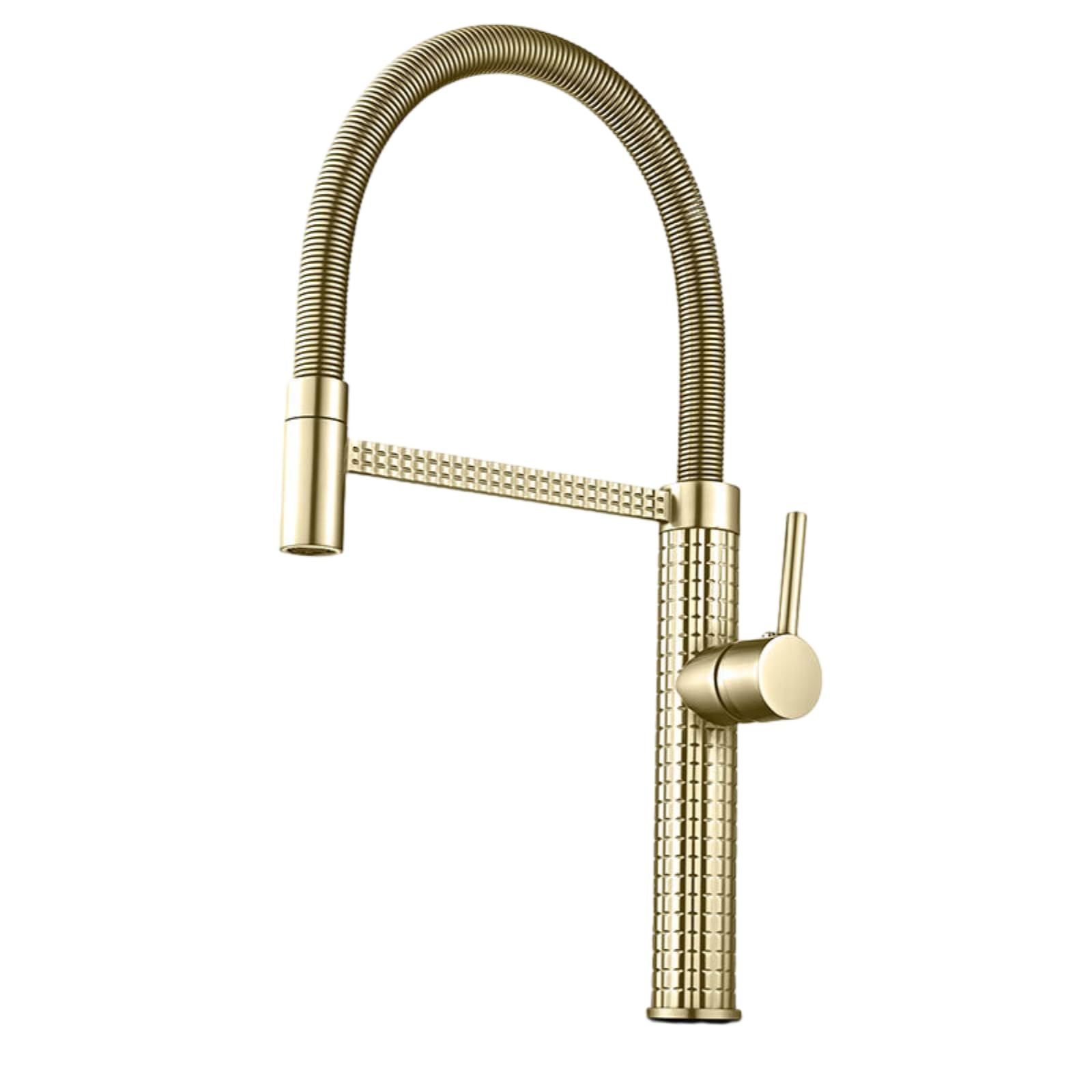 ZYCHSJXA Kitchen Mixer Tap Spring Retractable Washing Vegetable Faucet Hot and Cold Water Rotatable Telescopic Sink Household Gold