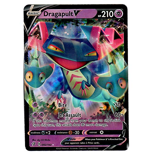 Dragapult V 092/192 - Ultra Rare - Pokemon Sword and Shield Rebel Clash