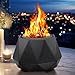 Table Top Fire Pit, Outdoor and Indoor Tabletop Bio Ethanol Fireplace, Portable Bio Ethanol Burner, for Party, Christmas, Valentine's Day, Birthday, Black