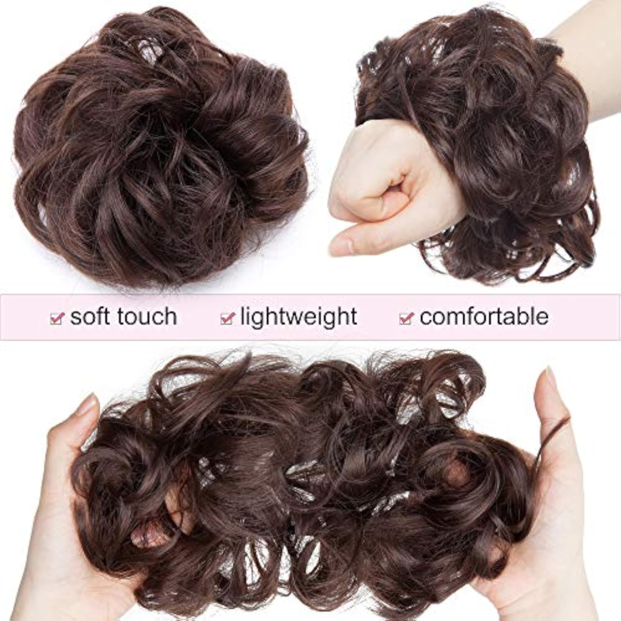 Messy Bun Hair Piece Scrunchy for Women