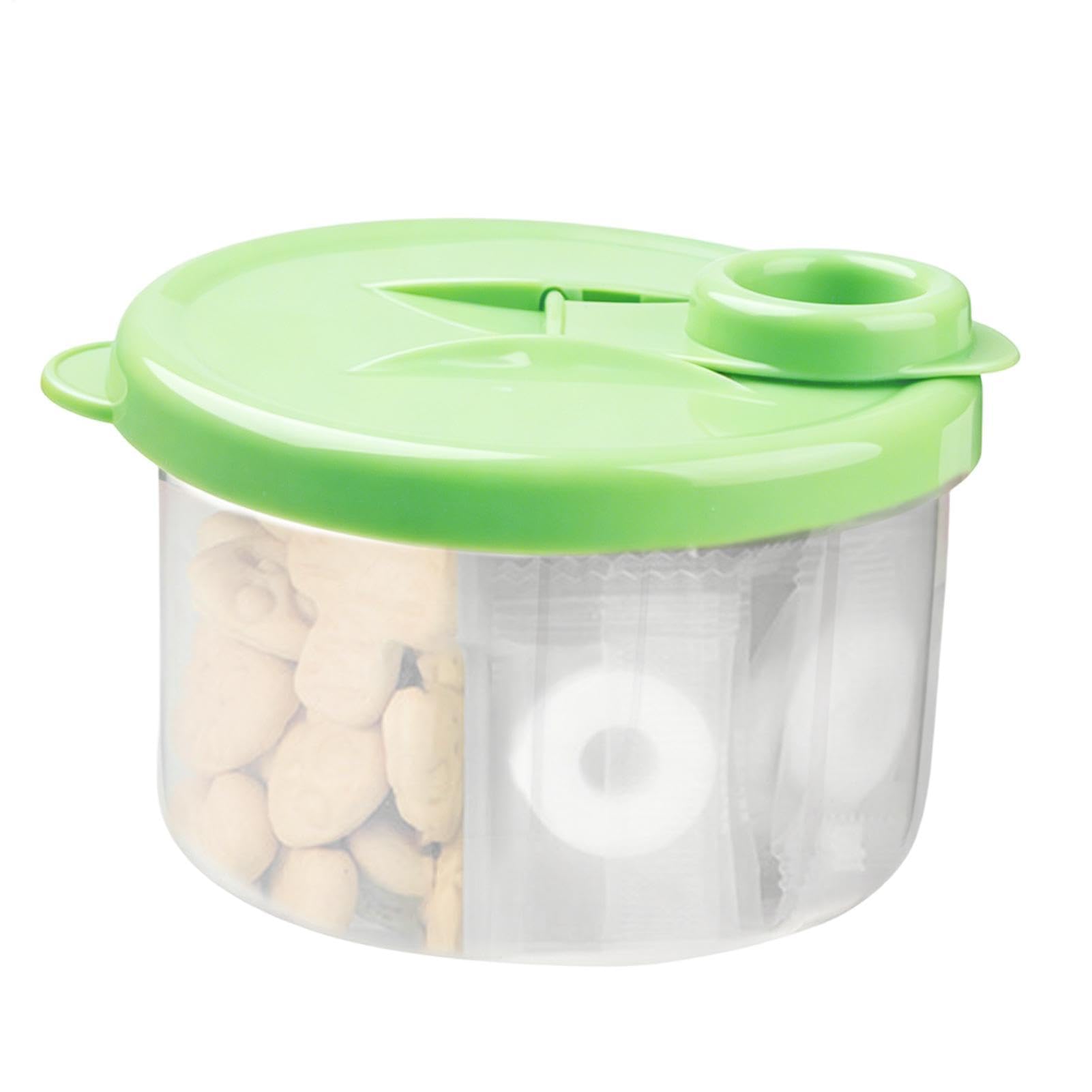 Portable Formula Dispenser - 300ml Travel Container With 3 Compartments | Milk Powder Dispenser For Outdoor Travel, Milk Powder Storage Container For Nursery, Camping, Hospital, Kindergarten, Roadtrip