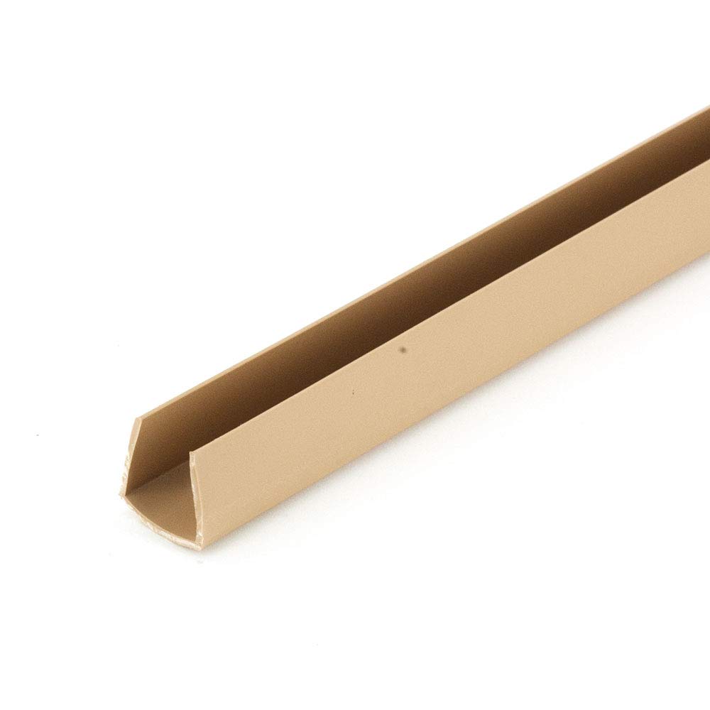 Outwater Plastics 212-BE Beige 1/2 Inch Styrene Plastic U Channel C Channel 72 Inch Lengths (Pack of 18 Pieces, 108 feet Total)
