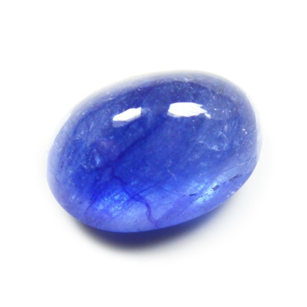 Saphir naturel taillé en cabochon 4,5 carat Bleu