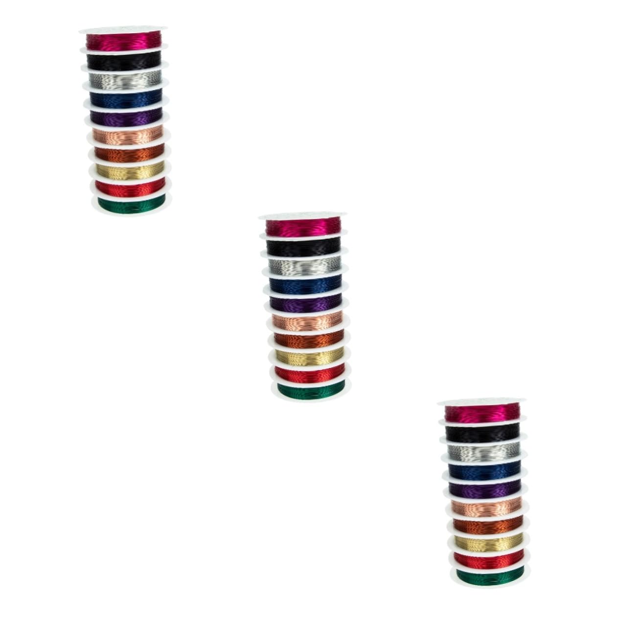 TEHAUX 30rollos Alambre De Para Joyería Hilo Flexible Para y Escultura Mezclados De De