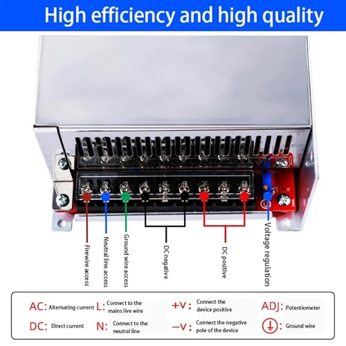 Alimentation électrique de commutation AC 220V vers DC 0-60V réglable 750W - 3