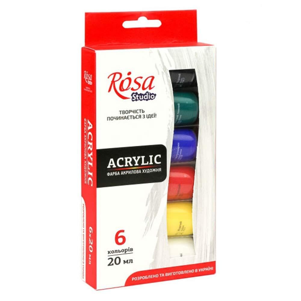 Kit (Set) Pittura acrilica Professionale, Set da Colori acrilici, su Tela, Legno, Argilla, Tessuto, Unghie, Ceramica e Artigianato. per Studenti e Professionisti