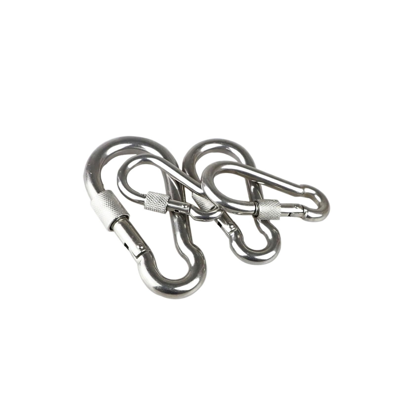 304 SS Schraubverschluss-Karabinerhaken, 5er-Pack | Schnellverbindungsglied, Größen M5–M8, Federverschluss, for Rigging und Lanyards(8mm-5pcs)