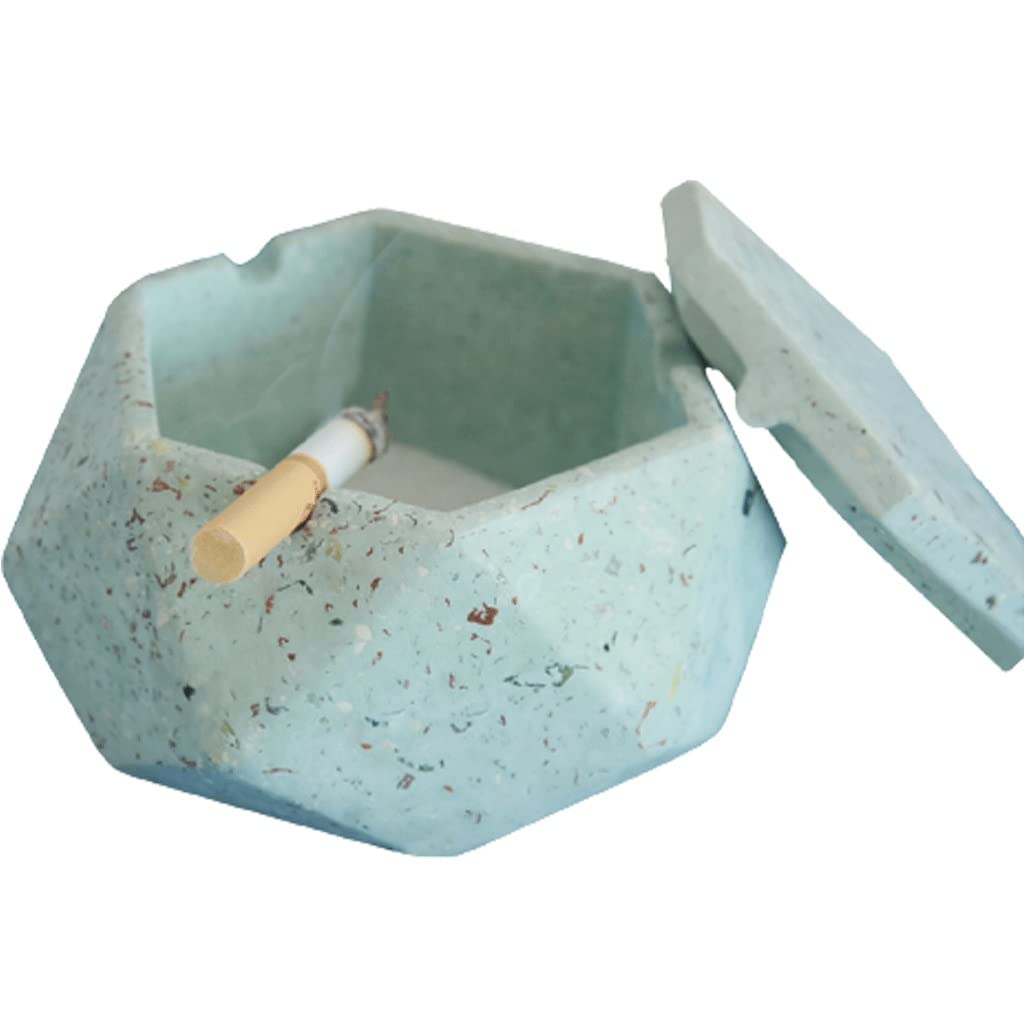 Amazon.com: DFDFSFG Portable Creative Terrazzo Ashtray with Lid