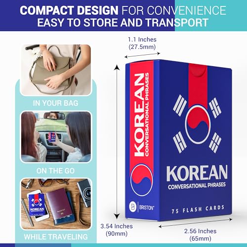 75 Korean Conversational Phrase Flash Cards for Beginners - Image 6