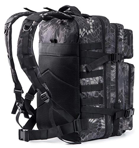 Image of QT&QY 45L Military Tactical Backpacks Molle Army Assault Pack 3 Day Bug Out Bag Hiking Treeking Rucksack