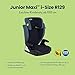 Graco Junior Maxi™ i-Size R129 Kindersitz, ca. 3,5 bis 12 Jahre (100 bis 150 cm), Kindersitzerhöhung, Kopfstütze höhenverstellbar, leicht, mit Getränkehalter, blau, Navy