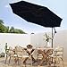 wikiwiki 10ft Patio Umbrellas Offset Outdoor Umbrella Cantilever Hanging Umbrellas w/Infinite Tilt, Fade Resistant Waterproof RECYCLED FABRIC Canopy & Cross Base, for Yard, Garden & Deck, Navy