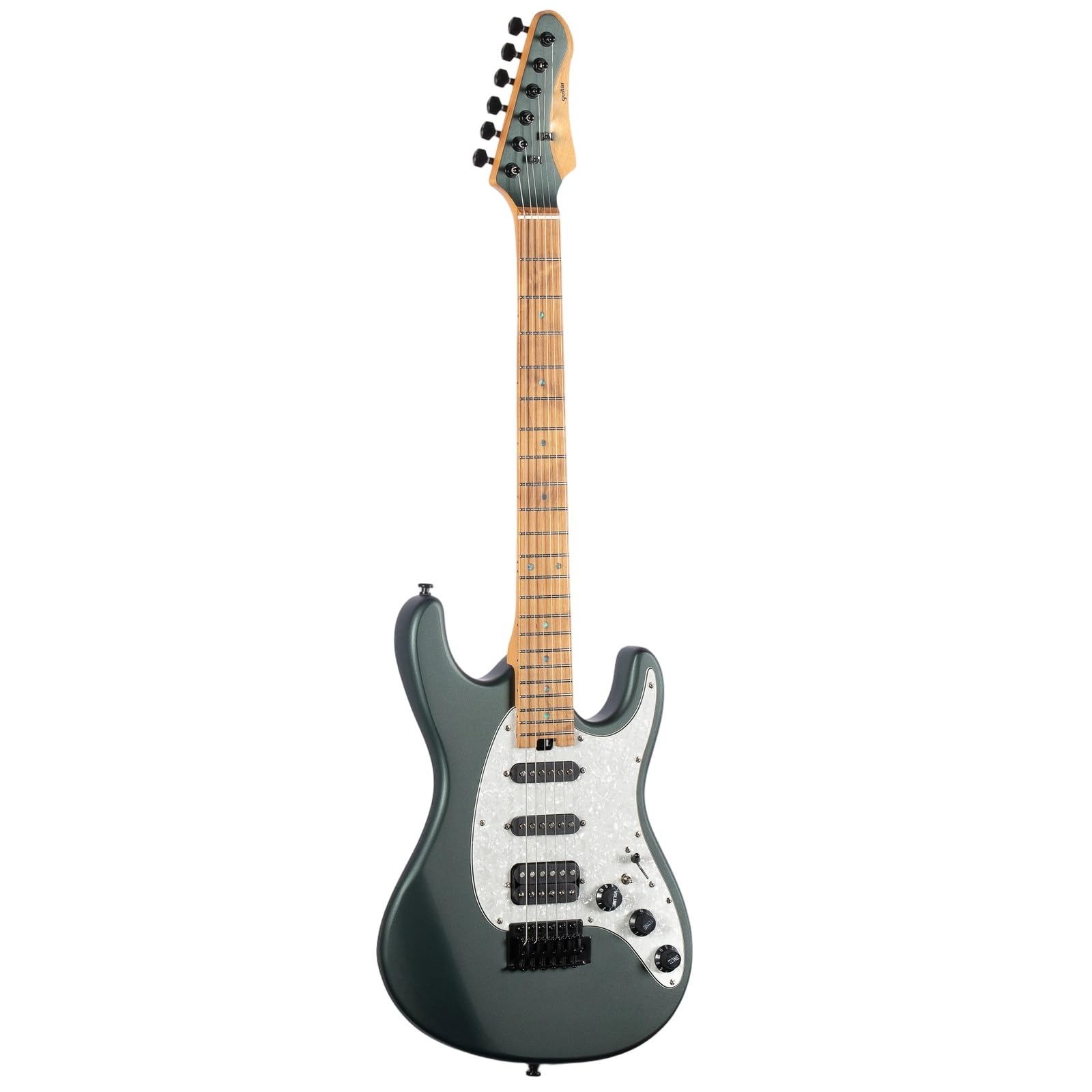 Gitara Elektryczna Profesjonalna 6 Strunowa Gitara Elektryczna O Standardowym Matowym Wykończeniu Korpus Z Topoli Palony Klon(Type 4)