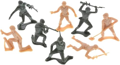 Figuras de acción militares Juego de 35 piezas Surtido de soldados de combate verdes y marrones