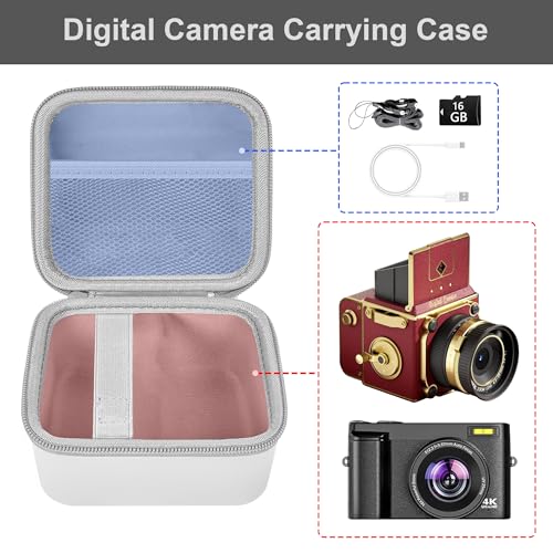Funda para cámara digital Leayjeen blanca miniatura 4