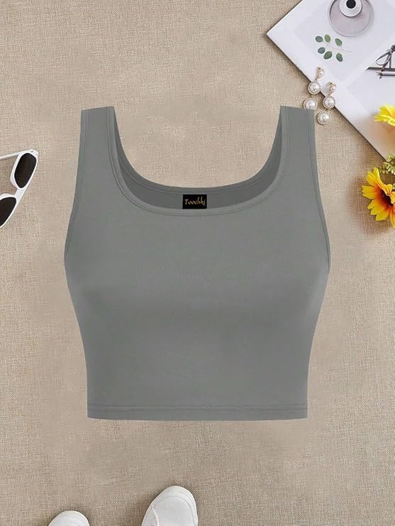 Image of Toochki Top for Women | Spandex | Crop | Black White Beige | Short | Western| Pack of 3 Tops | Tunics