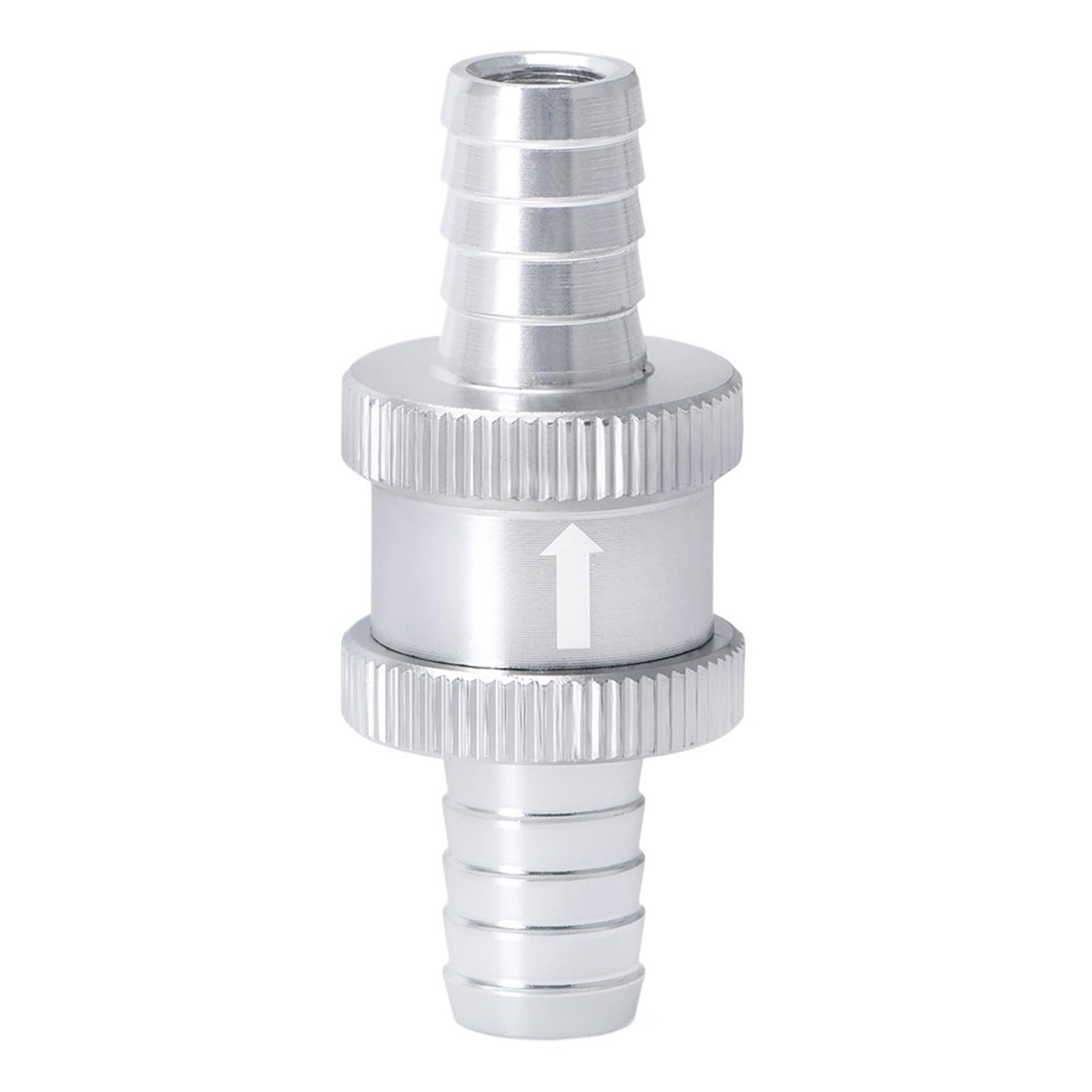 Dkgnyxnplj 10Mm Silver 4Mm / 6Mm / 8Mm / 10Mm / 12Mm / 14Mm Non Return 1-Way Check Valve(10Mm Silver)