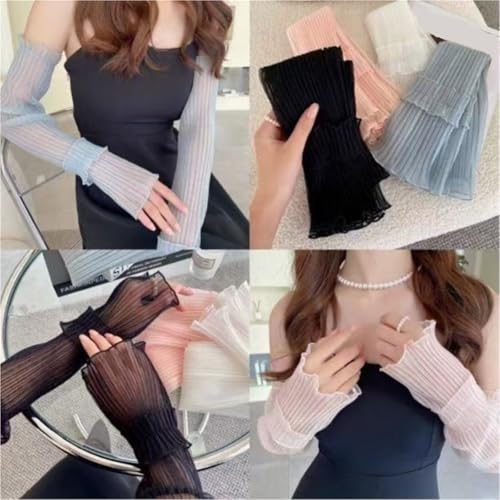Guantes largos sin dedos verano for mujer para proteger tus brazos en la terraza 2