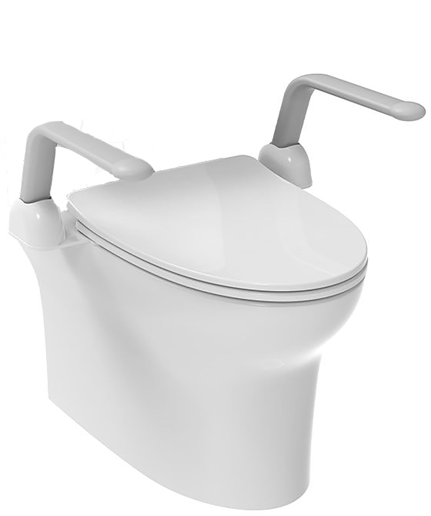 GOVITA - Maniglioni wcper anziani e disabili Barra Bagno Disabili, Braccioli per WC Pieghevole, Maniglione Bagno Disabili, Sostegno per toilette, Sedili WC per Disabili, Supporto WC per Anziani