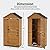 MCombo Large Outdoor Storage Cabinet with 3 Shelves, 80 Inches Tall Outside Storage Shed with Floor, Oversize Garden Shed for Yard Lawn Patio, 1998
