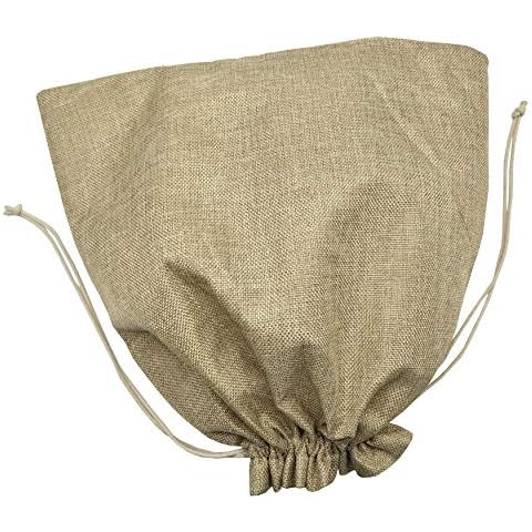 Sanrich 14" X 14" Burlap Bags with Drawstring Pack of 10 Party Favor Large Gift Bags Drawstring Sacks Christmas Gifts Wrapping Cover