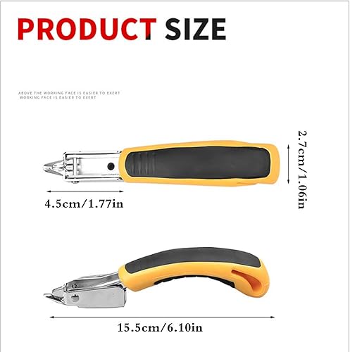 Miniatura 9 de Removedores de grapas de alta resistencia, herramienta extractora de grapas, grapadora de construcción de tapicería, levantador de tachuelas de alta