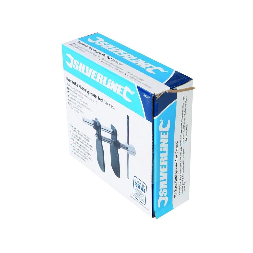 Silverline Strumento Universale per spargere pistone Freno a Disco (708247), Nero