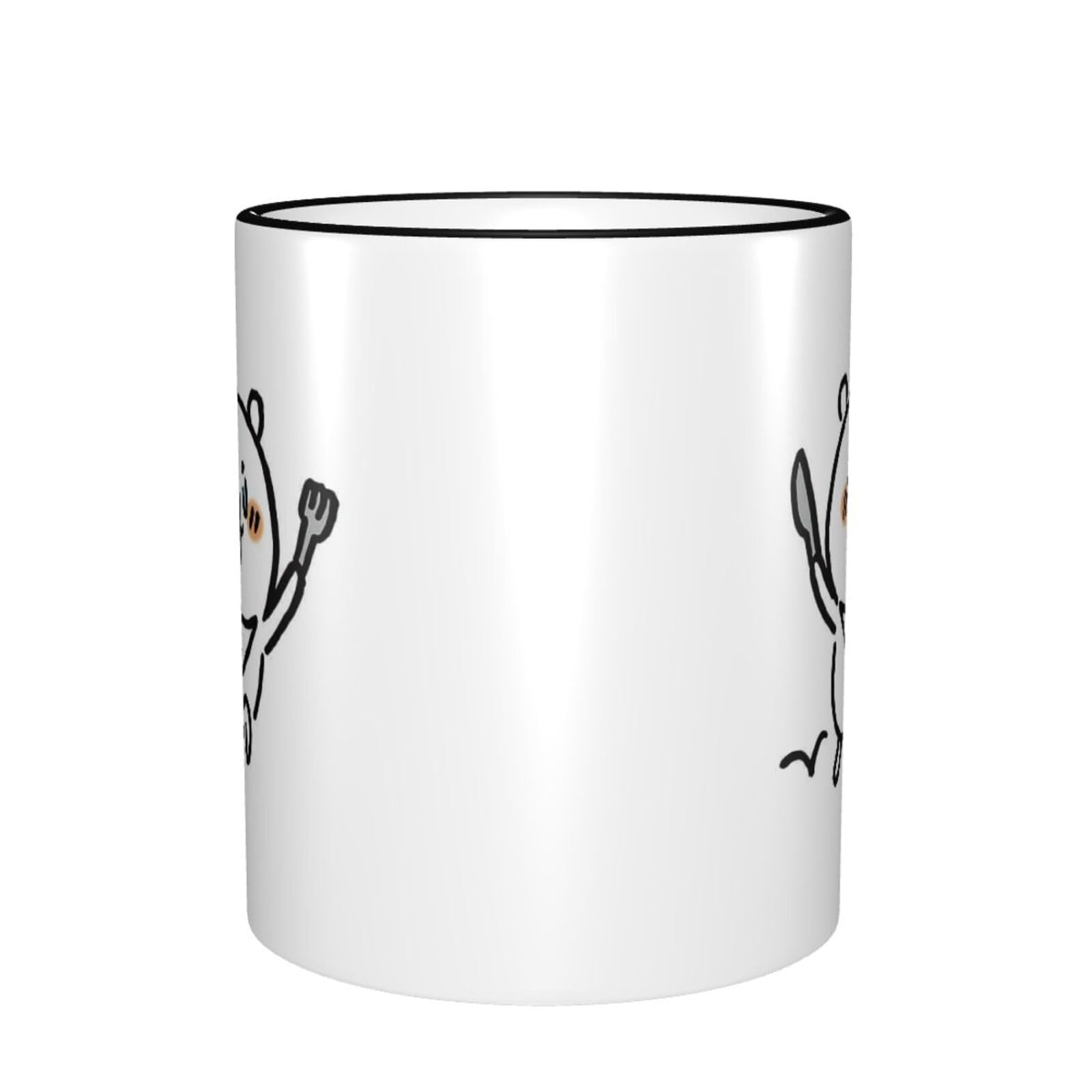 Amazon.co.jp: 自分ツッコミくま マグカップ 大容量 330ml 陶器