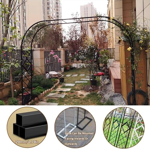 Kratka ogrodowa do roślin pnących, metalowa konstrukcja altany, pergola zewnętrzna, na wesela i dekoracje świąteczne, łatwy montaż, trwała dekoracja ogrodowa