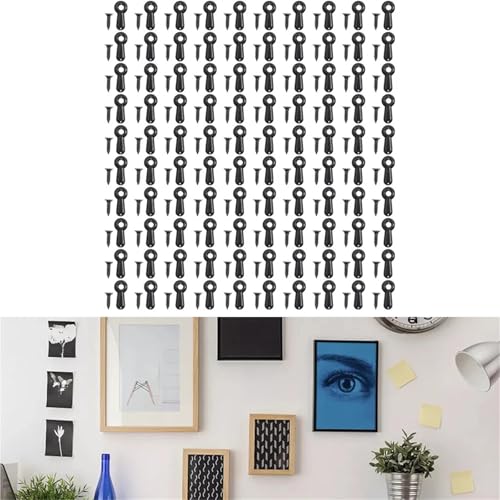 Image of Picture Frame Backing Clips 1000pcs Frame Backing Clips Framing Parts Hardware Photo Framing Exquisite Workmanship Iron for Hanging Photos, Pictures, Drawings