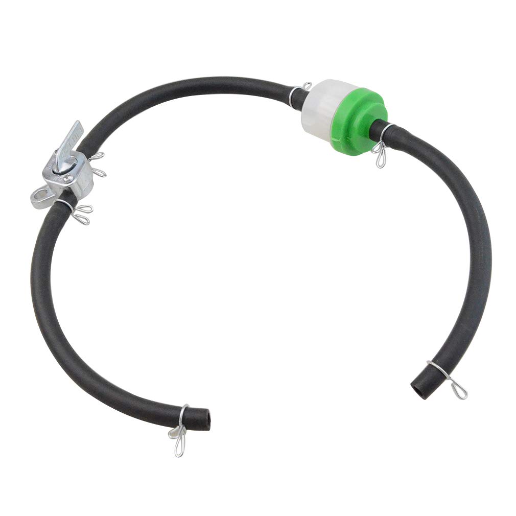 WOOSTARFuel Filter Hose Line Switch Replacement for 50cc 110cc 125cc 150cc 250cc Chinese ATV 4 Wheeler Scooter Green