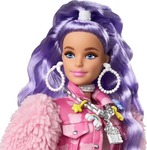 Barbie Extra Muñeca con Accesorios y Cabello Periwinkle miniatura 4