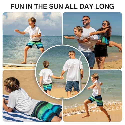 Image of Kanu Surf Boys' Terrapin Turtle Quick Dry Beach Board Shorts Swim Trunk