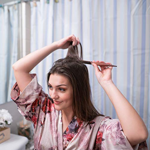 Double Sided Teasing Brush - Boar & Nylon Bristle Teaser Comb With Rat Tail Pick For Hair Sectioning For Edge Control, Backcombing, Smoothing, And Styling Thin & Fine Hair To Create Volume #TOP5