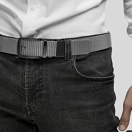 Mens Quick Release Ratchet Belts, Two-in-One Reversible Nylon Belt For Mens Casual & Sports Dress4