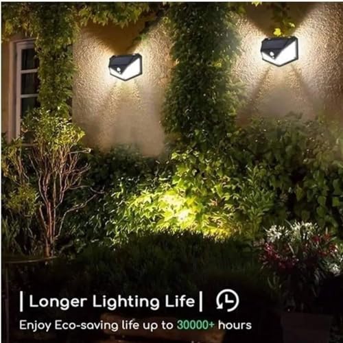 Image of Catron Solar Light Motion Sensor LED Solar Garden Lights Outdoor Waterproof,Solar Security Lights for Balcony Terrace Compound Gate Backyard (Pack of 1)