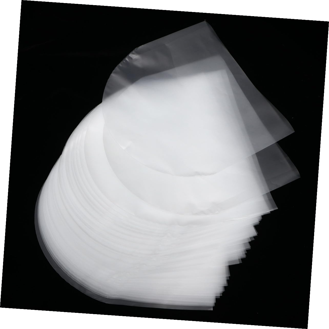 SOIMISS 50 Pezzi Custodie Trasparenti Protettive per CD da Sacchetti Interni Resistenti Spessi Buste Pratiche per Conservazione e Protezione Dischi
