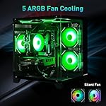 Gaming PC Desktop, Intel Core i5 14400F, RTX 4060, 32GB RAM, 1TB SSD, ARGB Fan, Tower Computer for Gaming and Office - Image 4