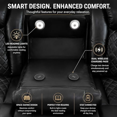 Breathing Leather Power Recliner Set